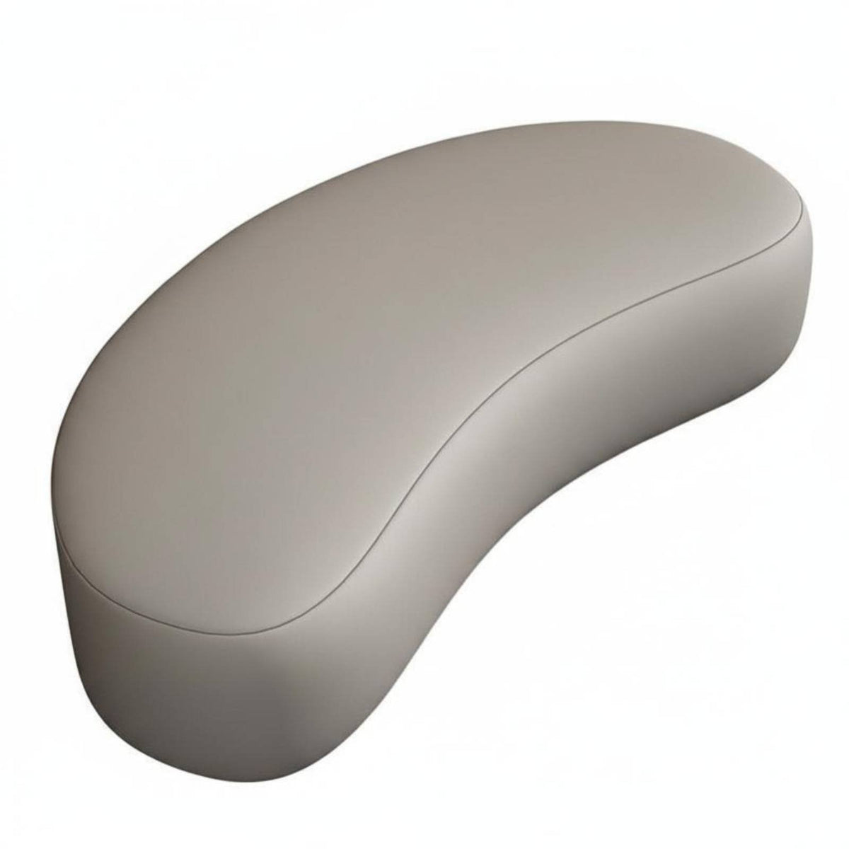 Nordic and design Curved Entryway Pouf Minimalist Low Stool Modern Design Upholstered Seating Soft Upholstery for Boutique Owners, residents, Interior Decorators, fitting area, Hallway, custom closet Closet, Bedroom