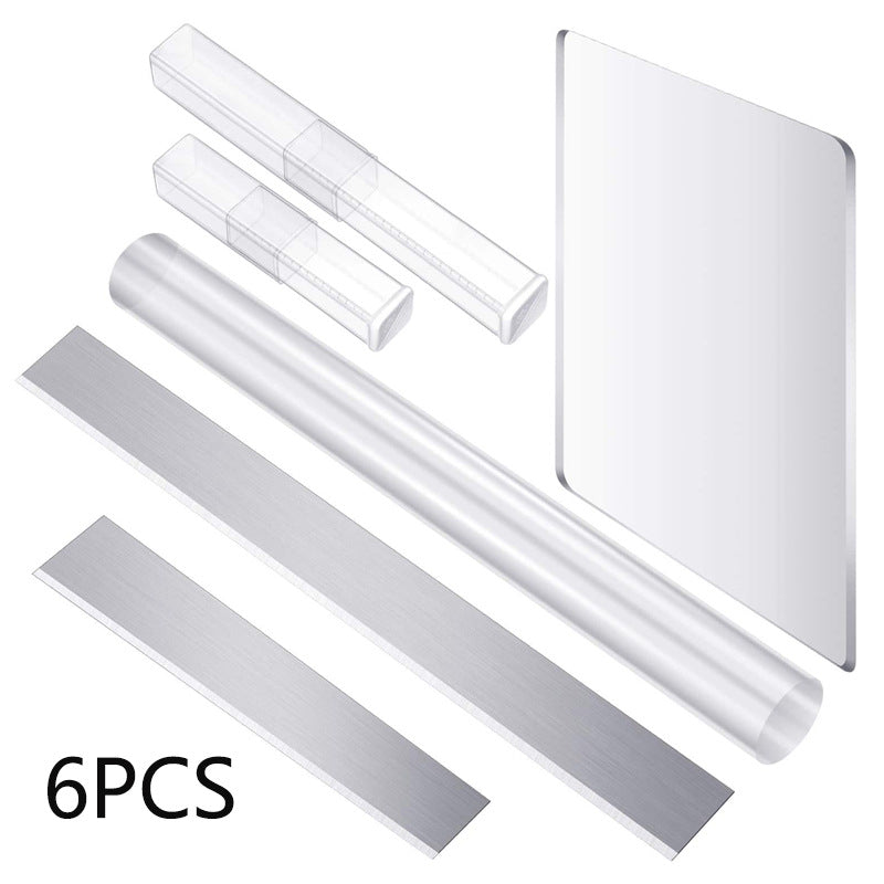 Acrylic Clay Modeling Tool Set (6 Pieces) with Cutting Blades