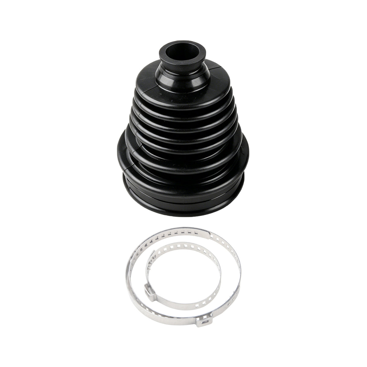 Ribbed CV Axle Boot with Clamps Flexible CV Boot Kit with Clamps Wear Resistant Bellows Seal Dustproof for Mechanics