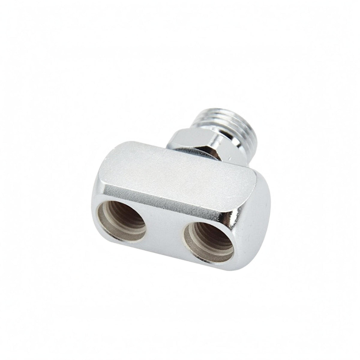 Low-Pressure Splitter Adapter Plated Metal Finish Dive Regulator Splitter Silver