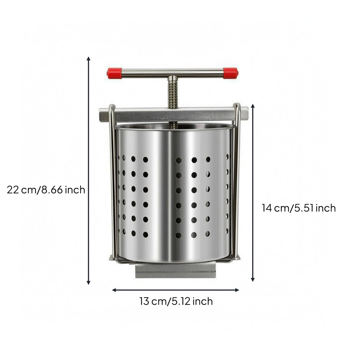 Stainless Steel Vegetable Dewatering Press Labor Saving Food Tool Portable
