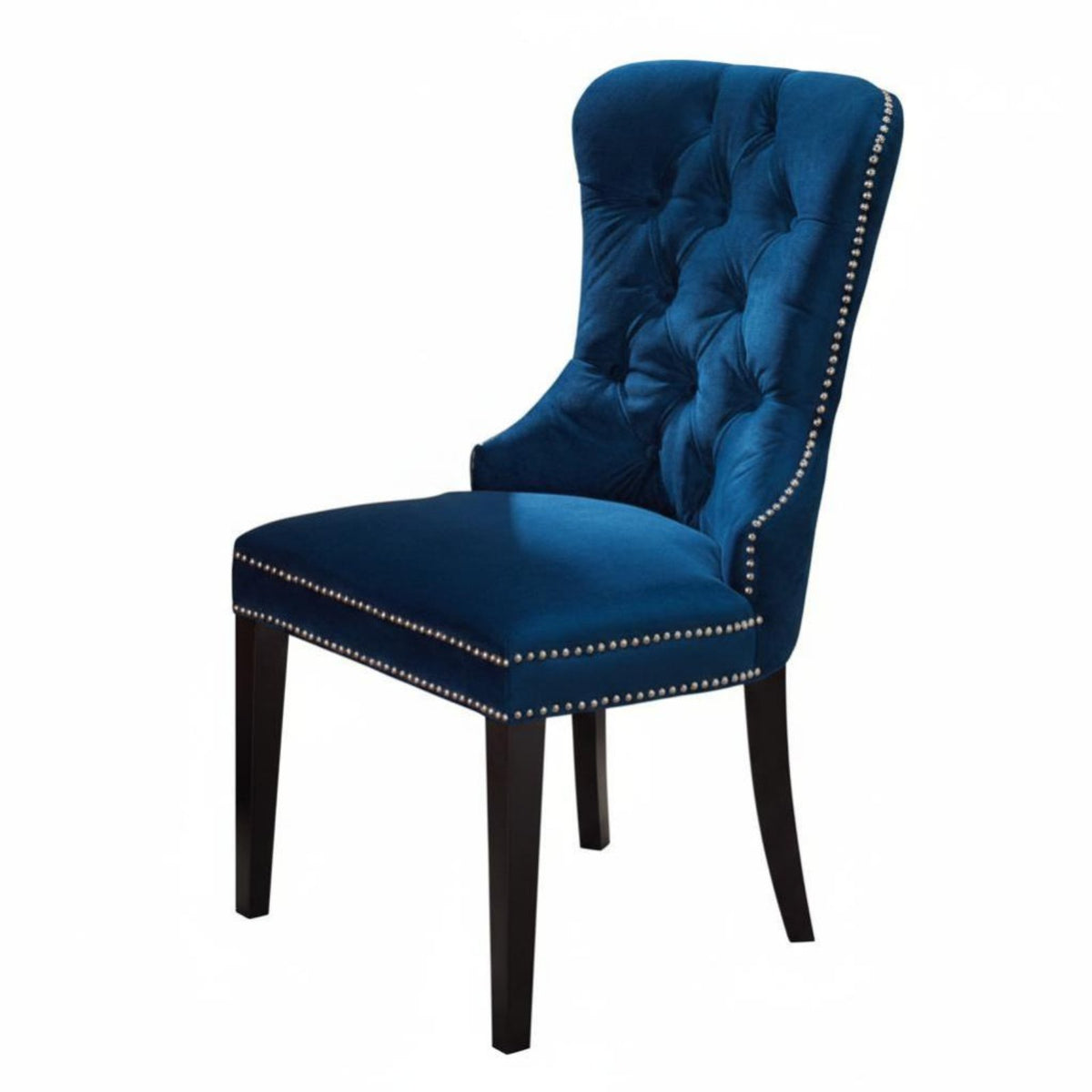 Tufted Highrear Dining Chair French Country design Seating Furniture sturdy Wood Legs 500 Lbs Weight Capacity for Home Office