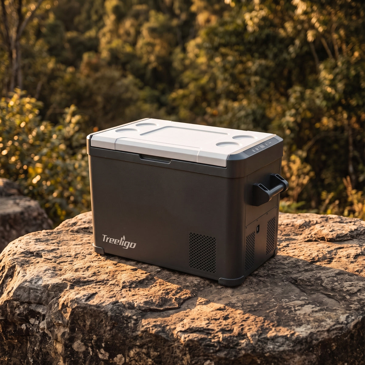 12 Volt Car Refrigerator Low-Noise Car Fridge with App Control Two-voltageVoltage Portable Refrigerator Compact for Campers, Road Trippers, Rv Travelers, Camping