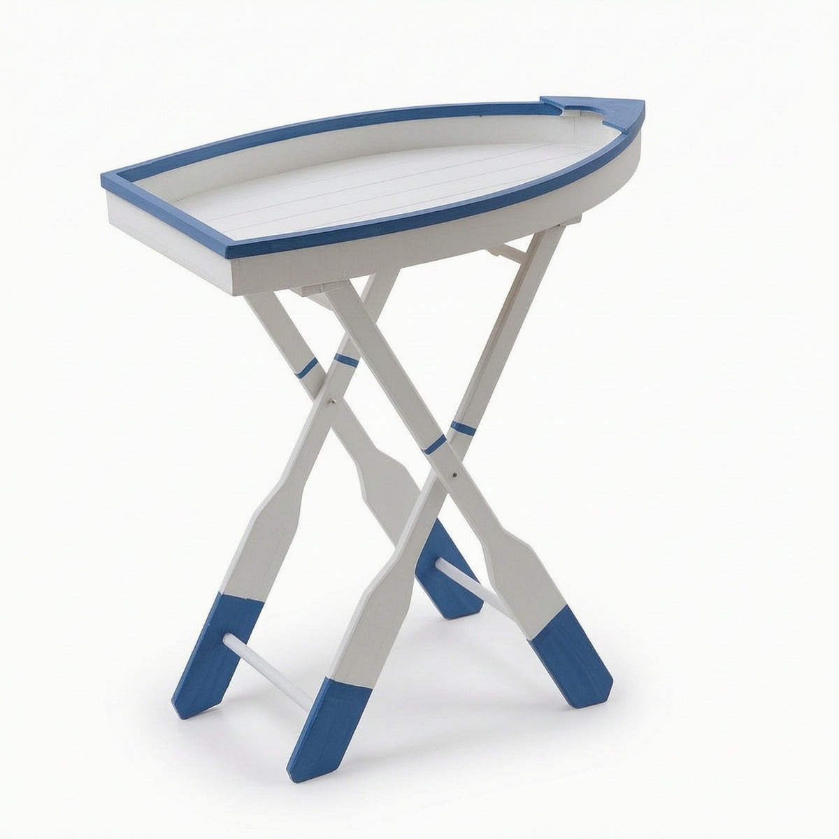 Distressed Folding Table Space-Saving Folding Side Table Foldable for Entryway