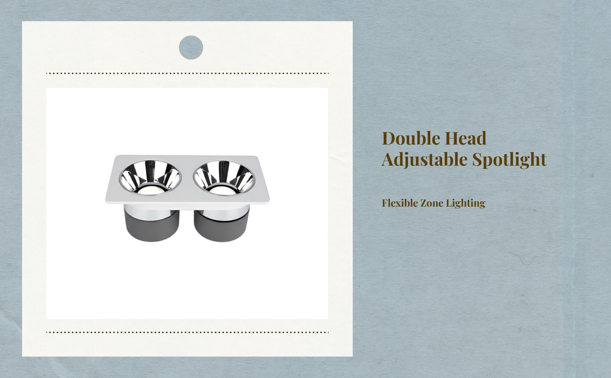 Double Head LED Anti-Glare Recessed Downlight