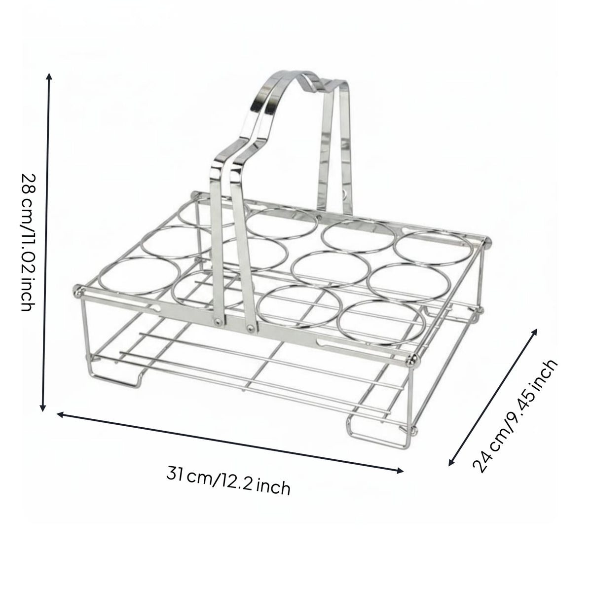 Foldable Beer Rack Portable Drink Carrier Reusable for Bartenders