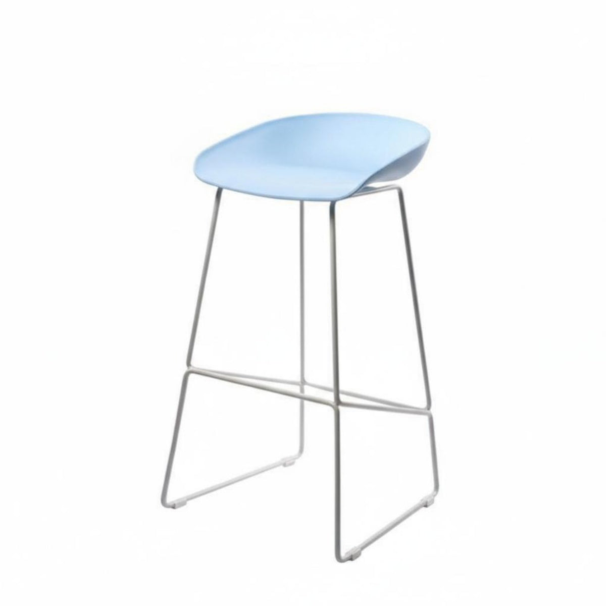 Saddle Seat Stool Nordic Design Wireframe Saddle Stool Minimalist Design Sturdy Frame for Kitchen Island, Restaurant