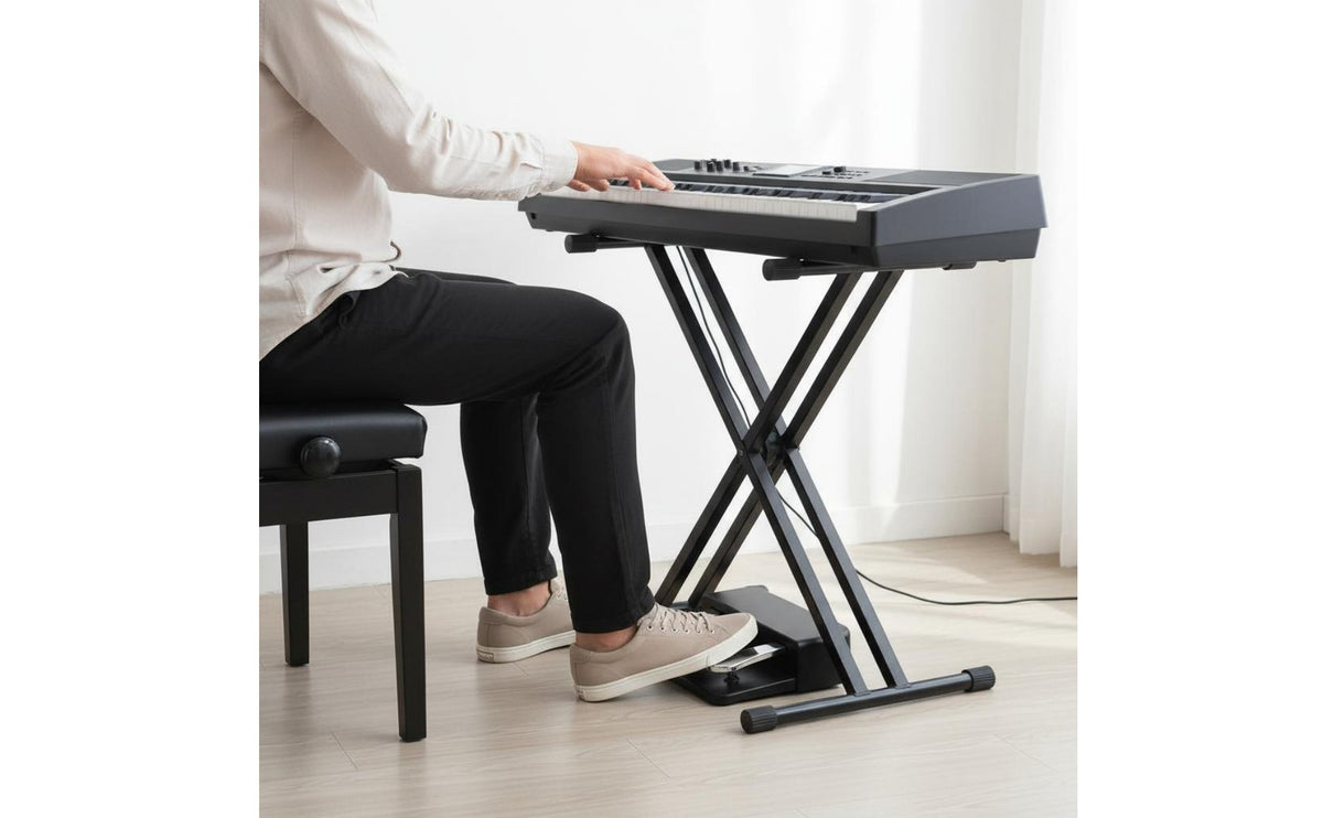 Quiet Operation Digital Piano Three-Pedal Board Quick Rebound Triple Pedal Unit Long-Lasting Metal Pedals Musical Instrument Accessory for Stage Performance