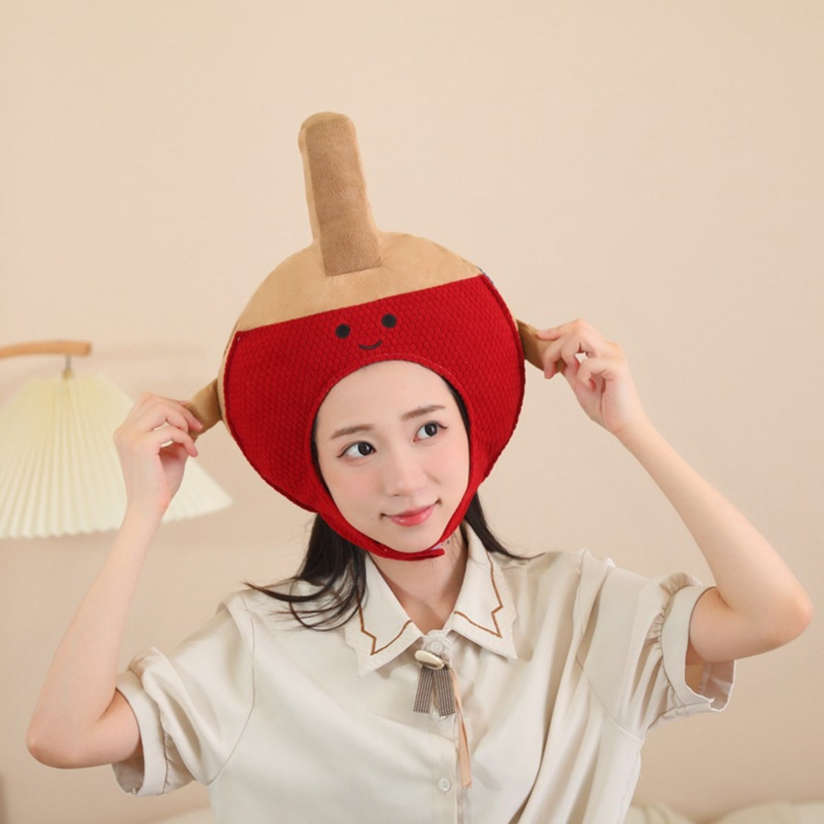 Cozy Costume Headpiece with Face Opening Lightweight Fuzzy Headpiece Funny Fuzzy Hat Party for Performers, Photoshoots, School Events