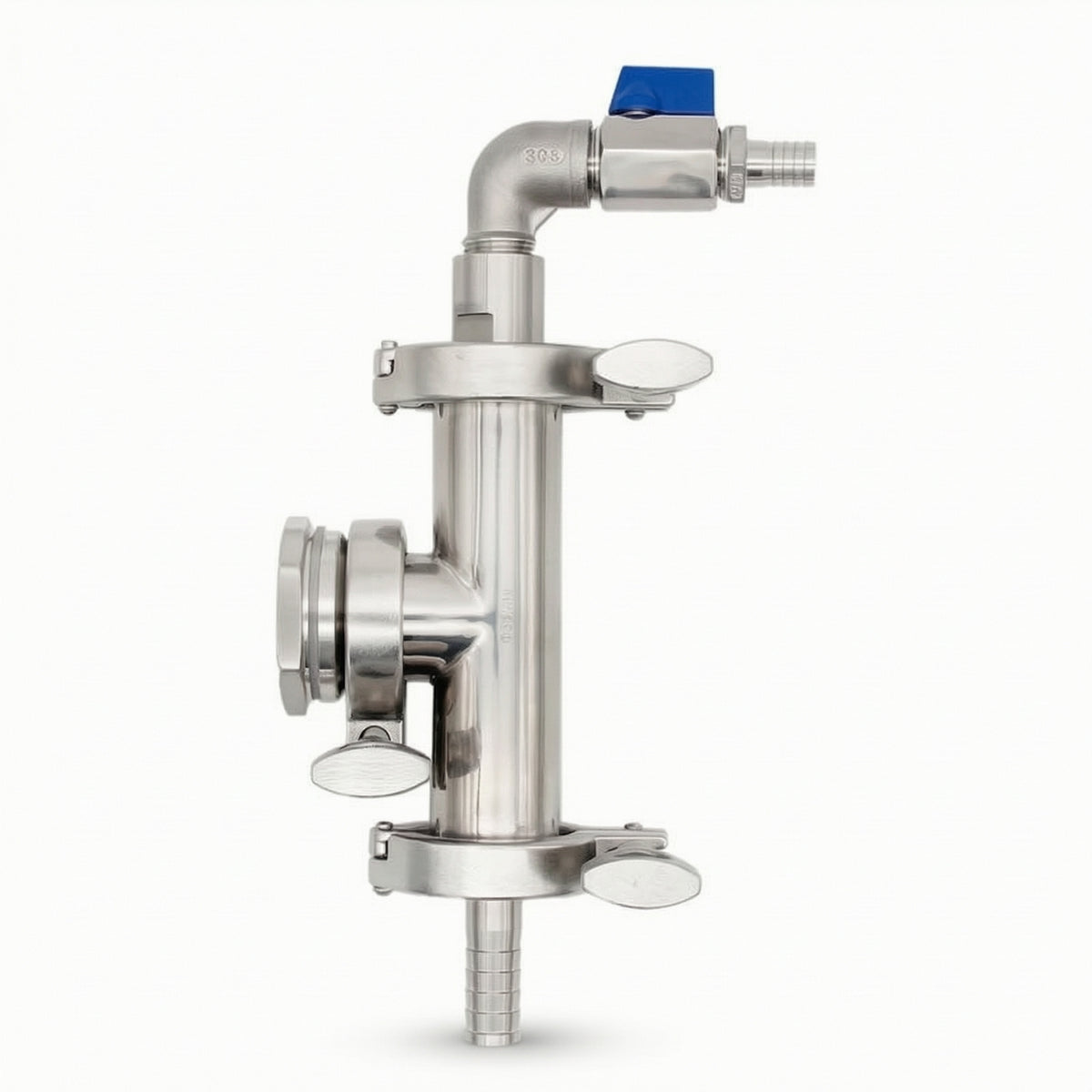 Food Grade Steam Condenser with Weldless Fitting Indoor Steam Condenser with Tri Clamp Simple Brewing Equipment Inexpensive for Homebrewers