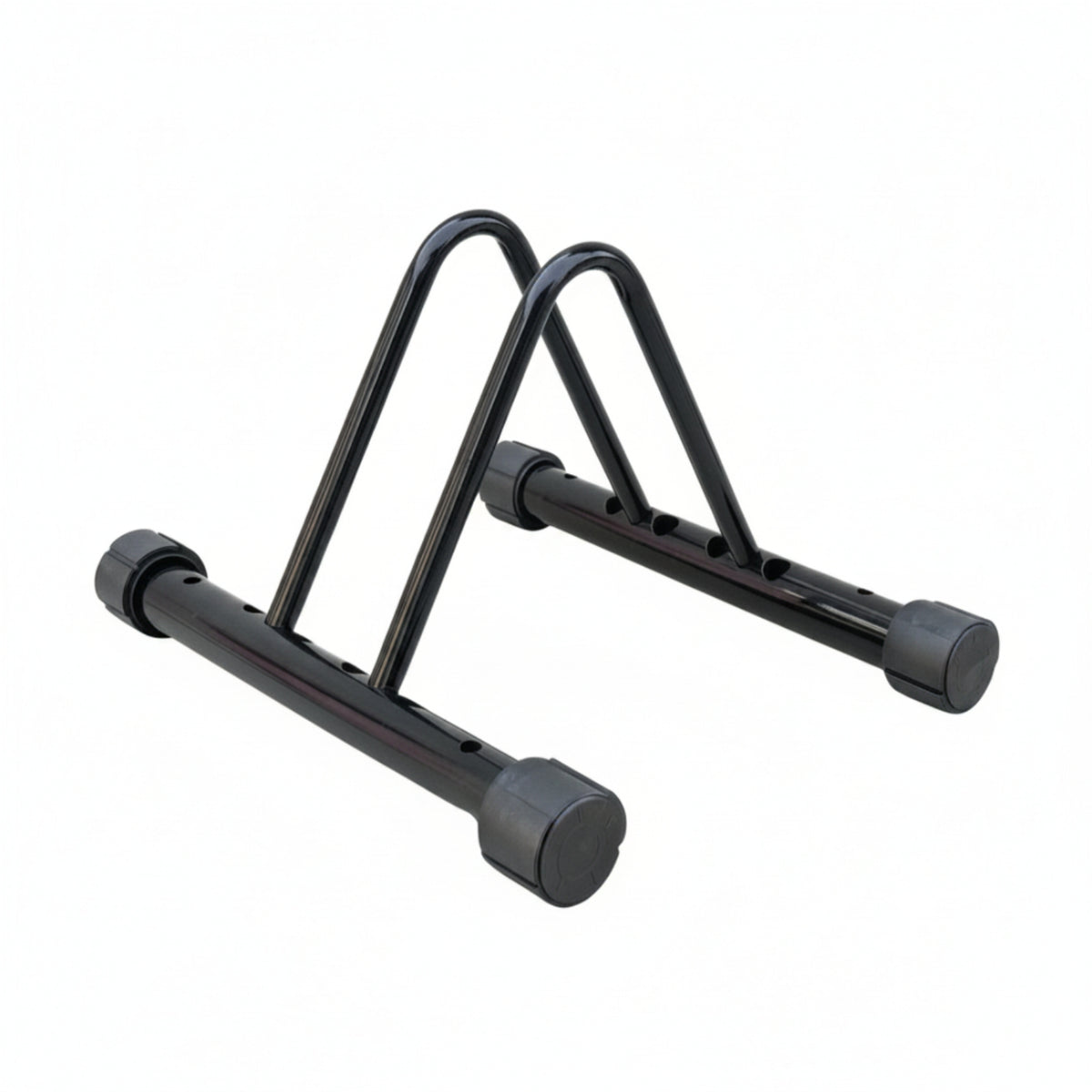 Adjustable Freestanding Bike Stand Sturdy Two-Wheeler Parking Stand Compact Two-Wheeler Floor Parking Rack Portable for Commuters