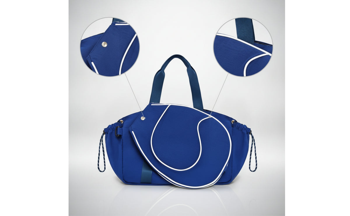 Tennis Racket Bag with Side Pockets Wear-Resistant Racket Bag Large Capacity for Tennis Athletes, Sports Practice