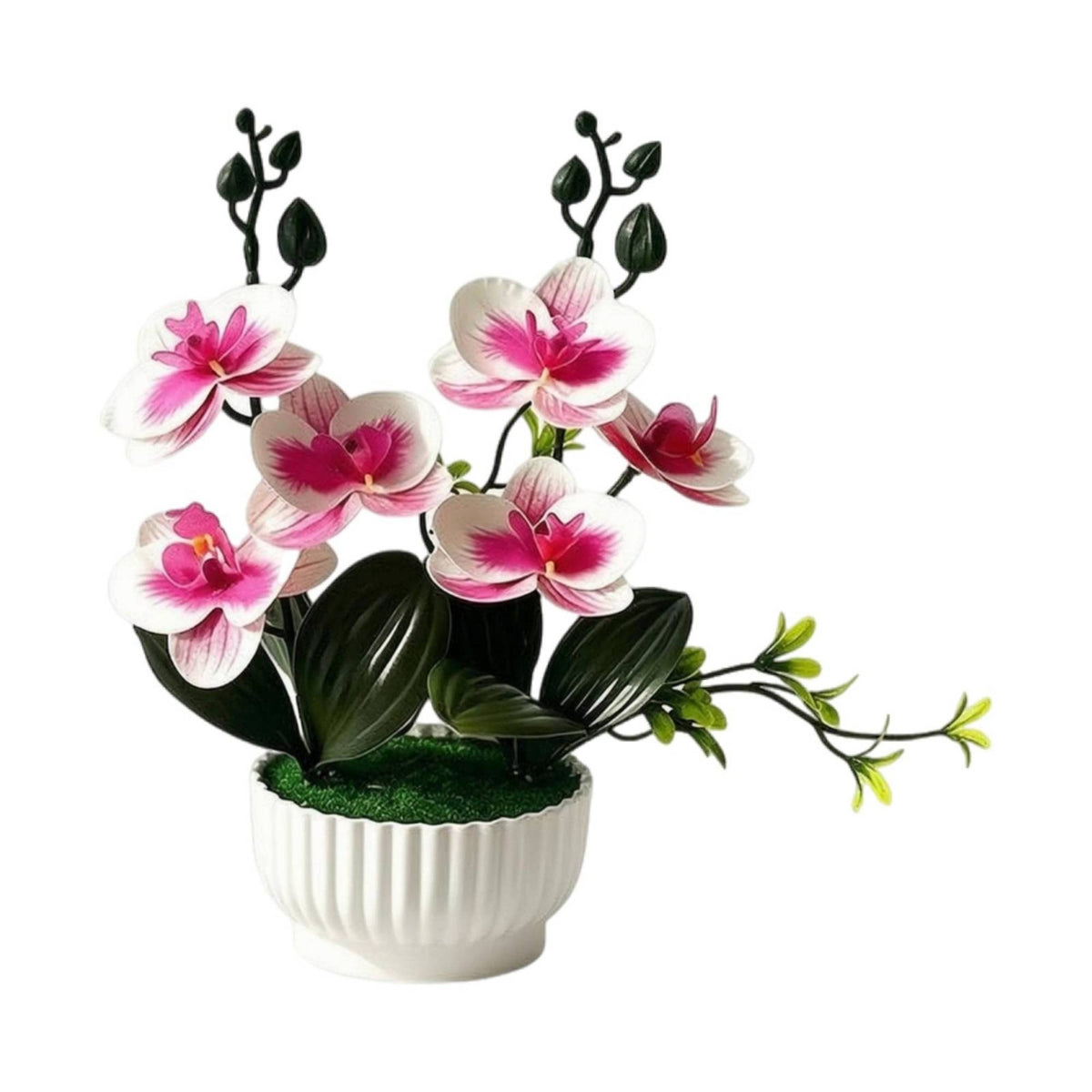 Artificial Blossom Arrangement All Year Color Potted Blossom Decor Lifelike