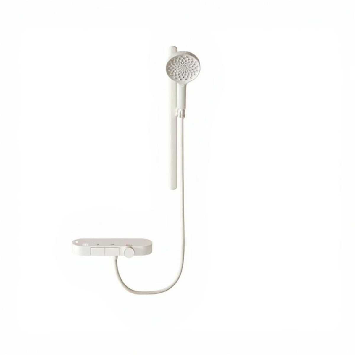 Temp-controlled shower faucet, wall mount