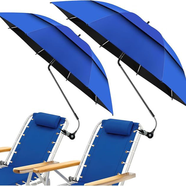 Outdoor Sun Umbrella UV Protection Fishing Camping Folding Beach Chair Umbrella Clamp Umbrella