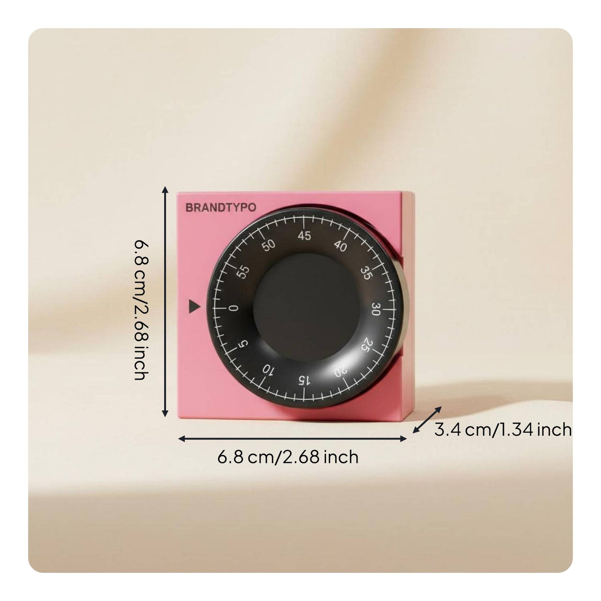 60 Minute Wind up Timer Complimentary Portable Mechanical Timer for Classroom