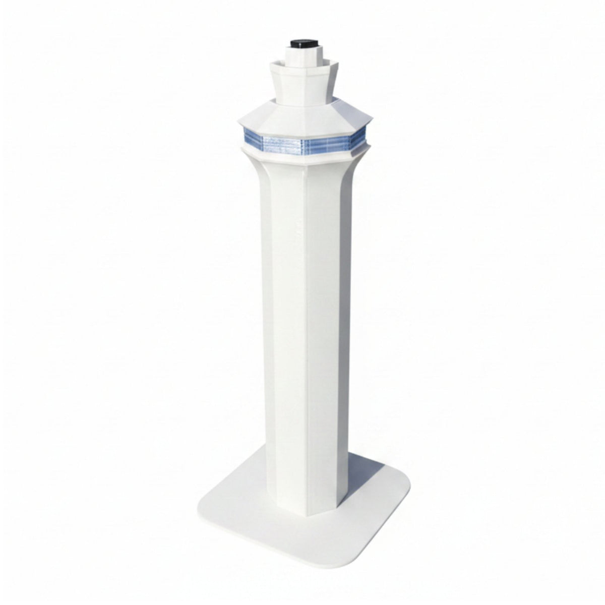 2 Pieces 1:400 Scale Airport Surveillance Dome Plastic Air Traffic Control Structure for Collectors, Display Scene