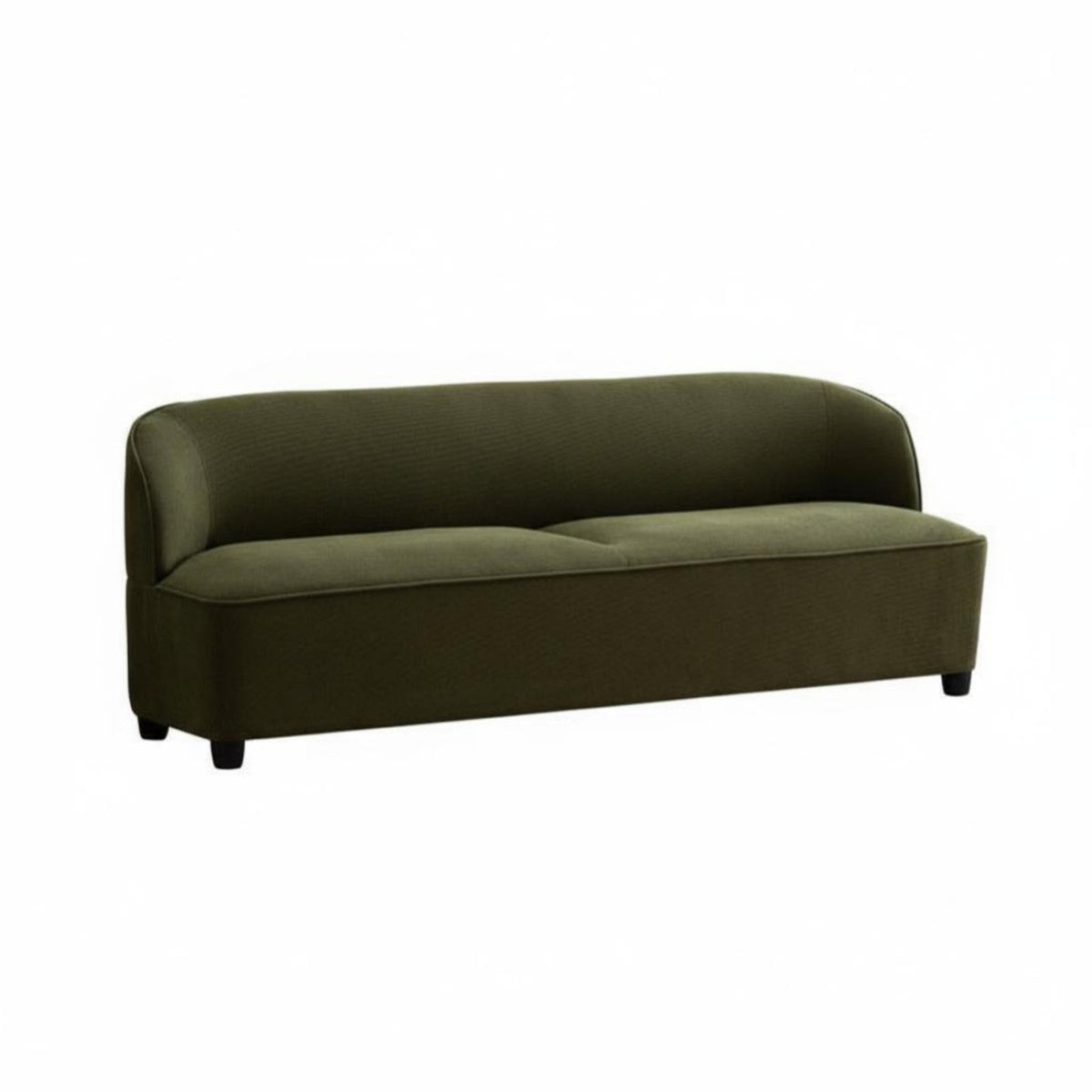 Deep-Seat Lounge Sofa Modern Minimalist Design Dual-Color Loveseat Abrasion-Resistant-Resistant High-Resilience Padding