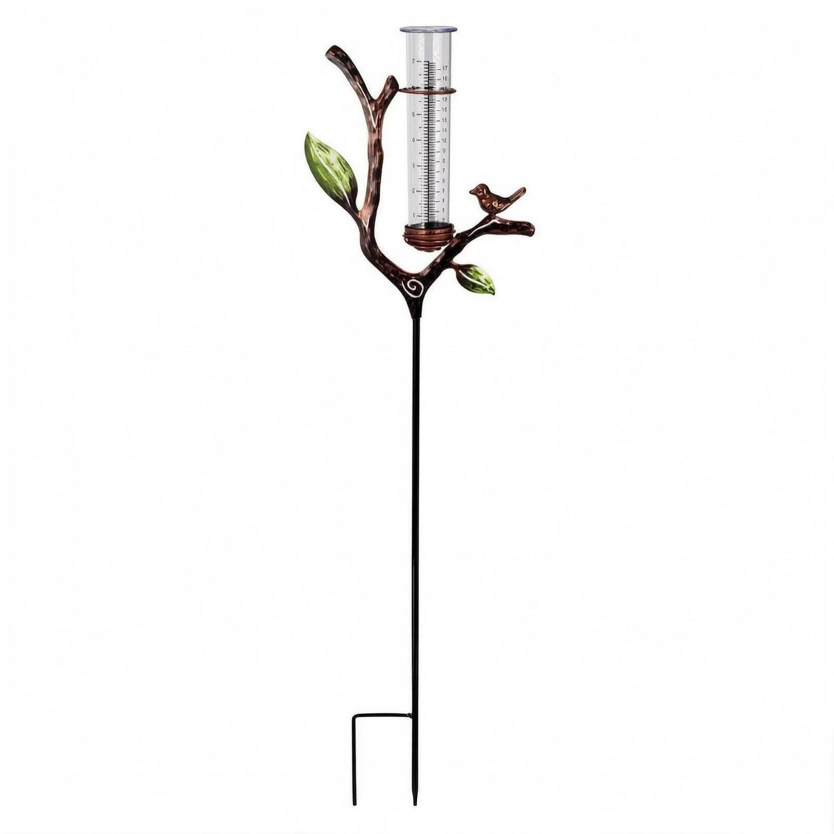 Solar Rain Gauge Ornamental Garden Ornament Easy to Read