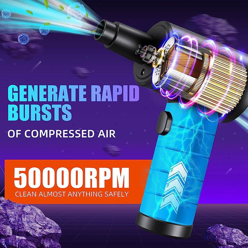 Portable Cordless Air Duster for Home and Car Use
