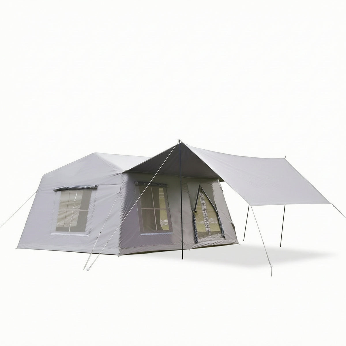 Inflatable Tent Blackout Two-Room Tent Heat-Insulating for Families, Groups, Outdoor Camping, Upscale Camping