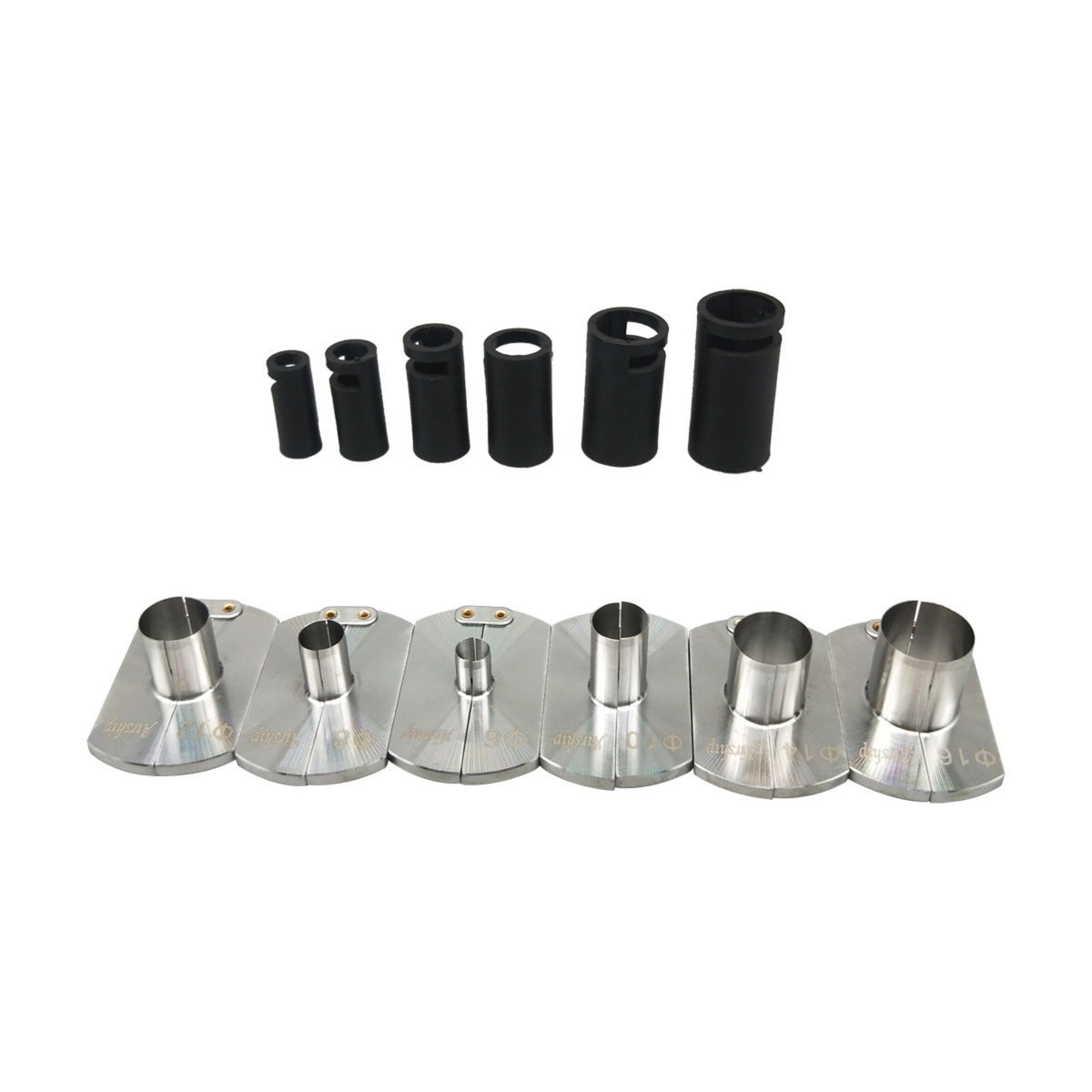 6 Pieces Simple Operation Pneumatic Pipe Removal Tool Kit Easy to Use Pneumatic Pipe Removing Tool Portable Wear-Resistant for Auto Repair, Workshop