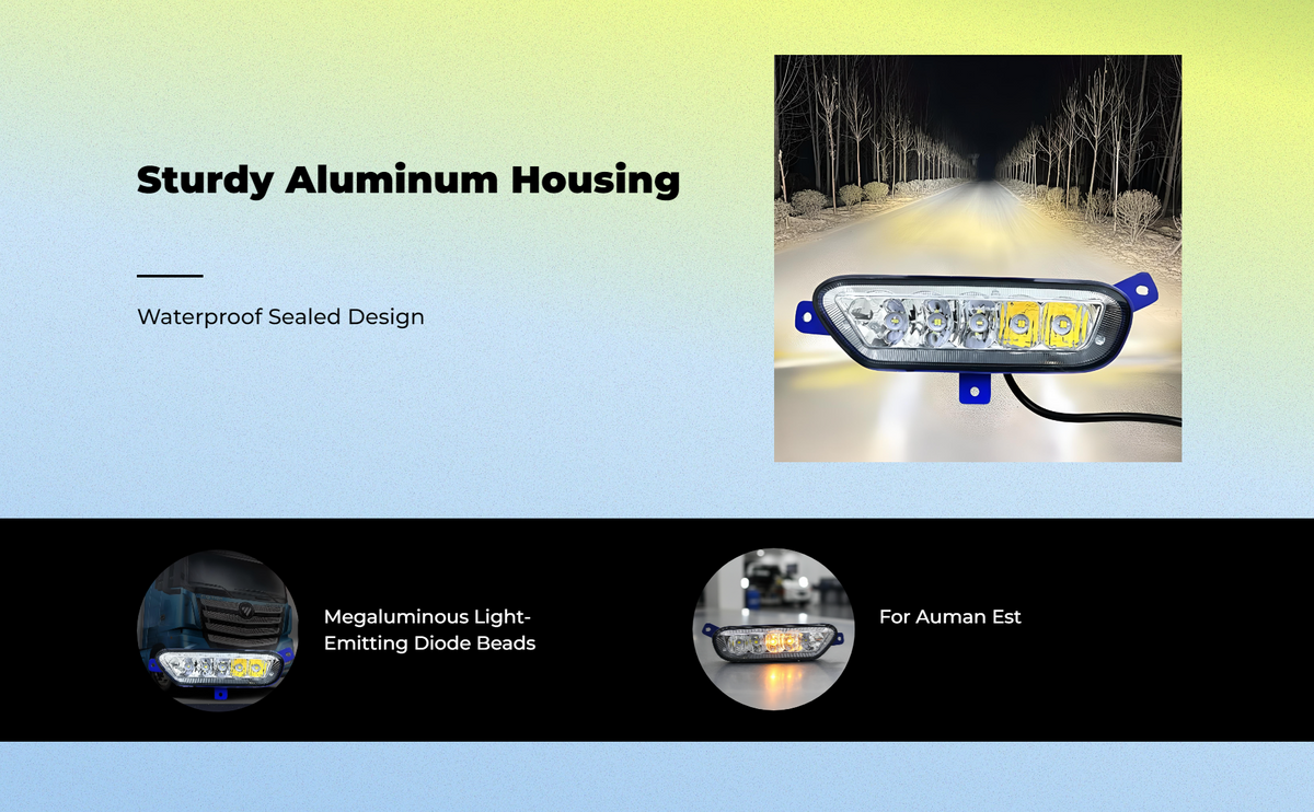 Auman EST LED fog light, aluminum
