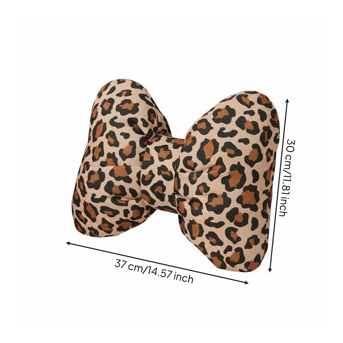 Bowknot Pillow Gathered Centered Accent Back Cushion 3D for Chair, Bedroom