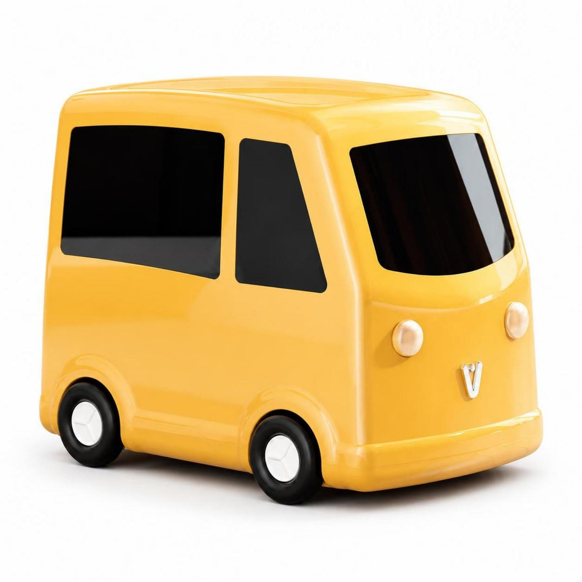 Narrow Bus Trash Can Compact Slim Trash Can with Wheels Plastic Garbage Bin Elegant for Toddlers, Bedroom