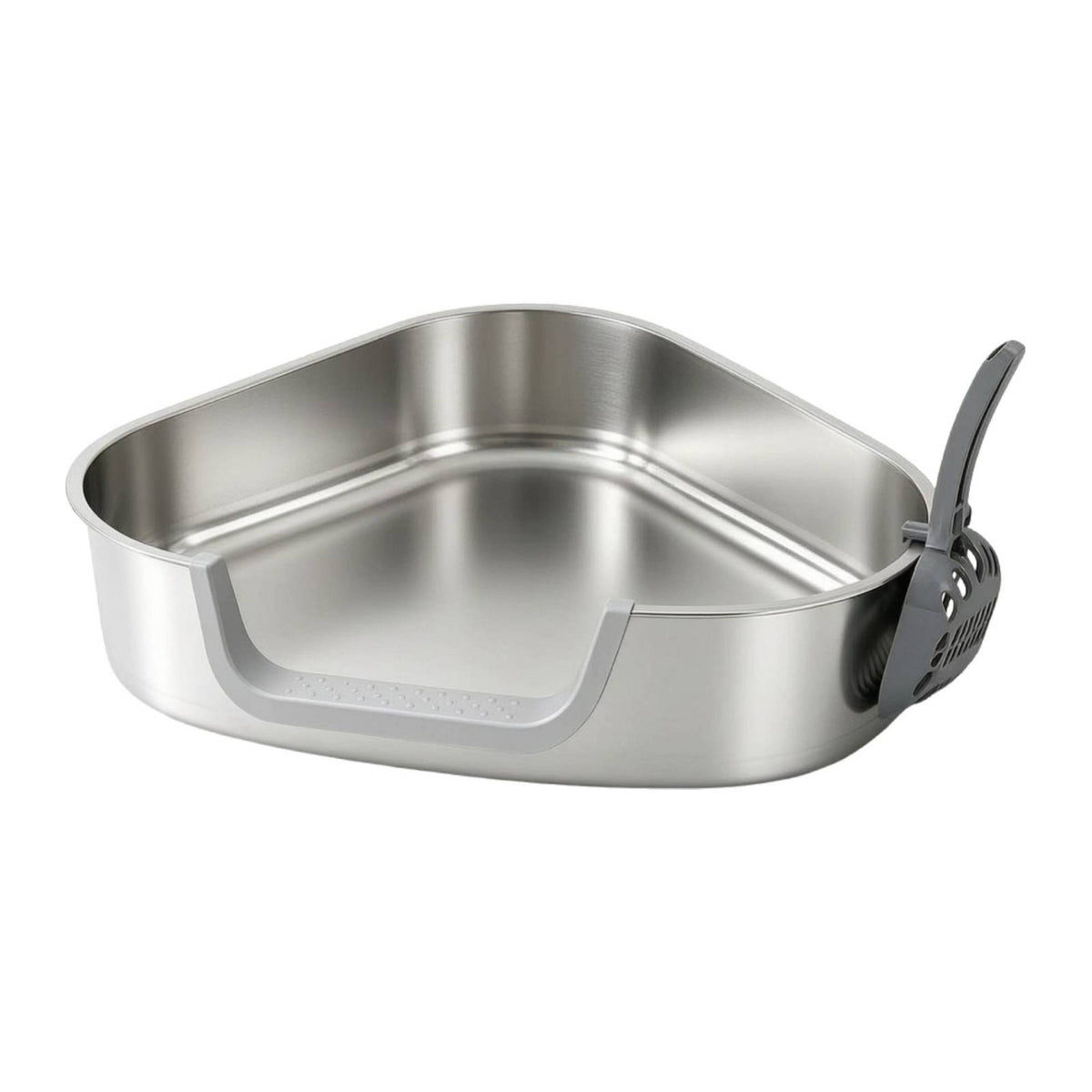 Stainless Steel Litter Box Rust-Resistant Pet Supply Non-Slip for Home