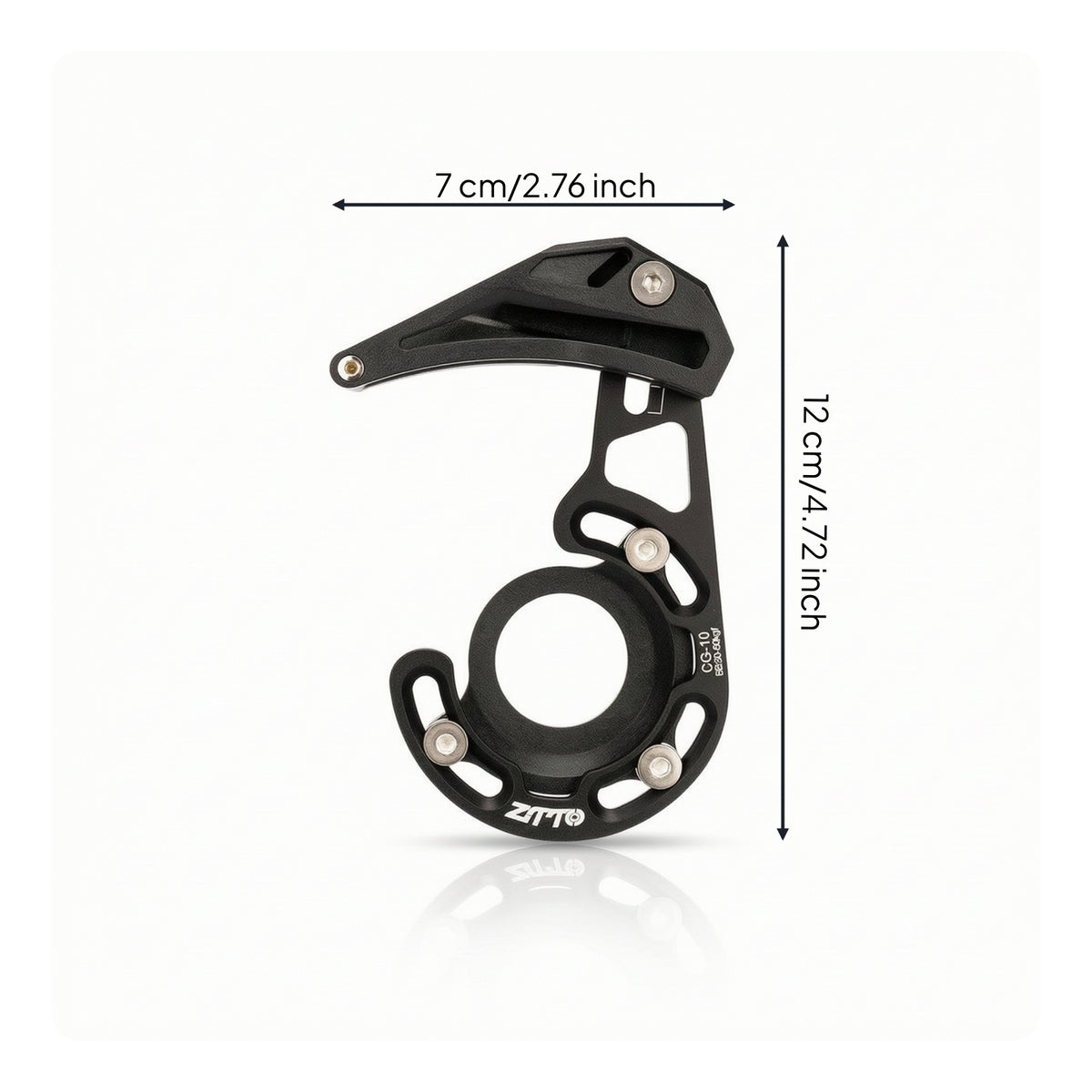 CNC-Machined Single-Chainring Chain Guide Lightweight Chain Guide with ISCG-05 Mount Deformation-Resistant Hardware Durable for 1x Drivetrain Conversion, Commuting