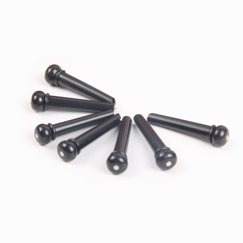 Black ABS Acoustic Guitar Bridge Pins for Fixing Strings