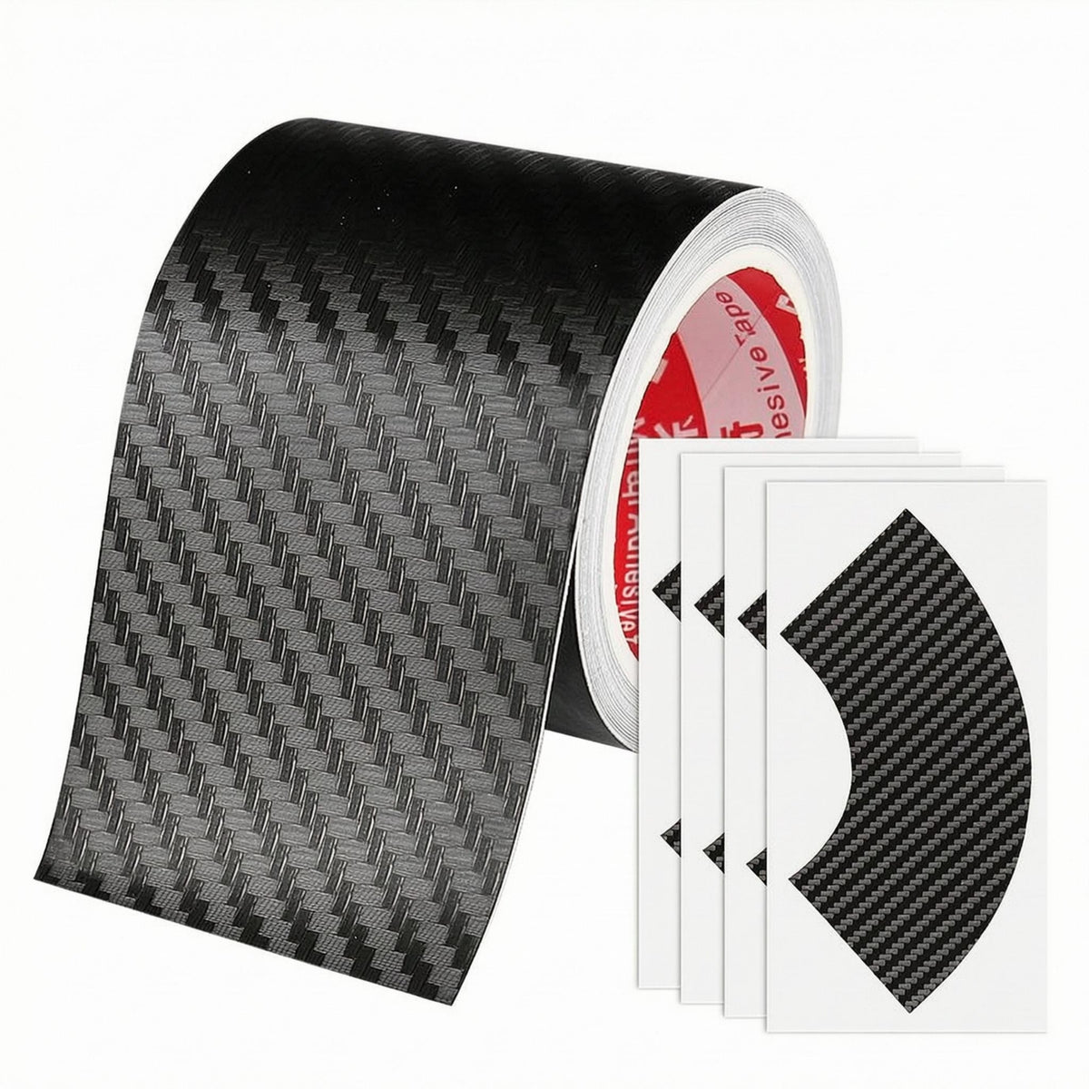 Carbon-Fiber Textured Tape Roll Scratch Resistant Home Improvement Material