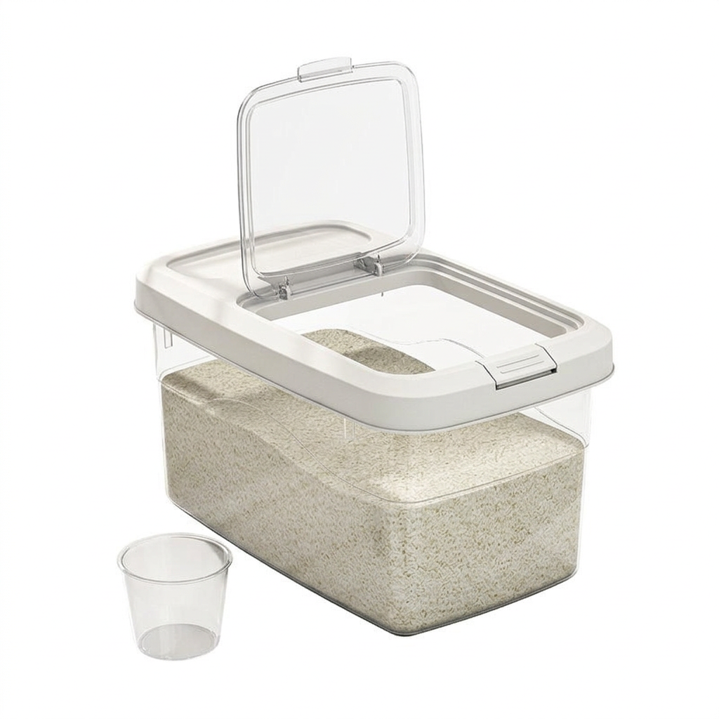Large Cereal Storage Container, Airtight Grain Storage Bin, Kitchen Storage Cont #variant:Small