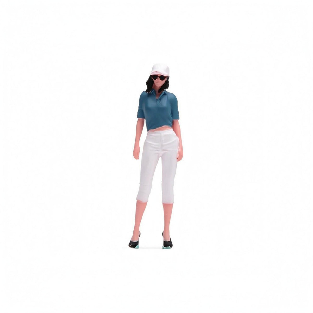 Female Figurine Hand-Painted Scale Model Figure Realistic Design Diorama People for Display