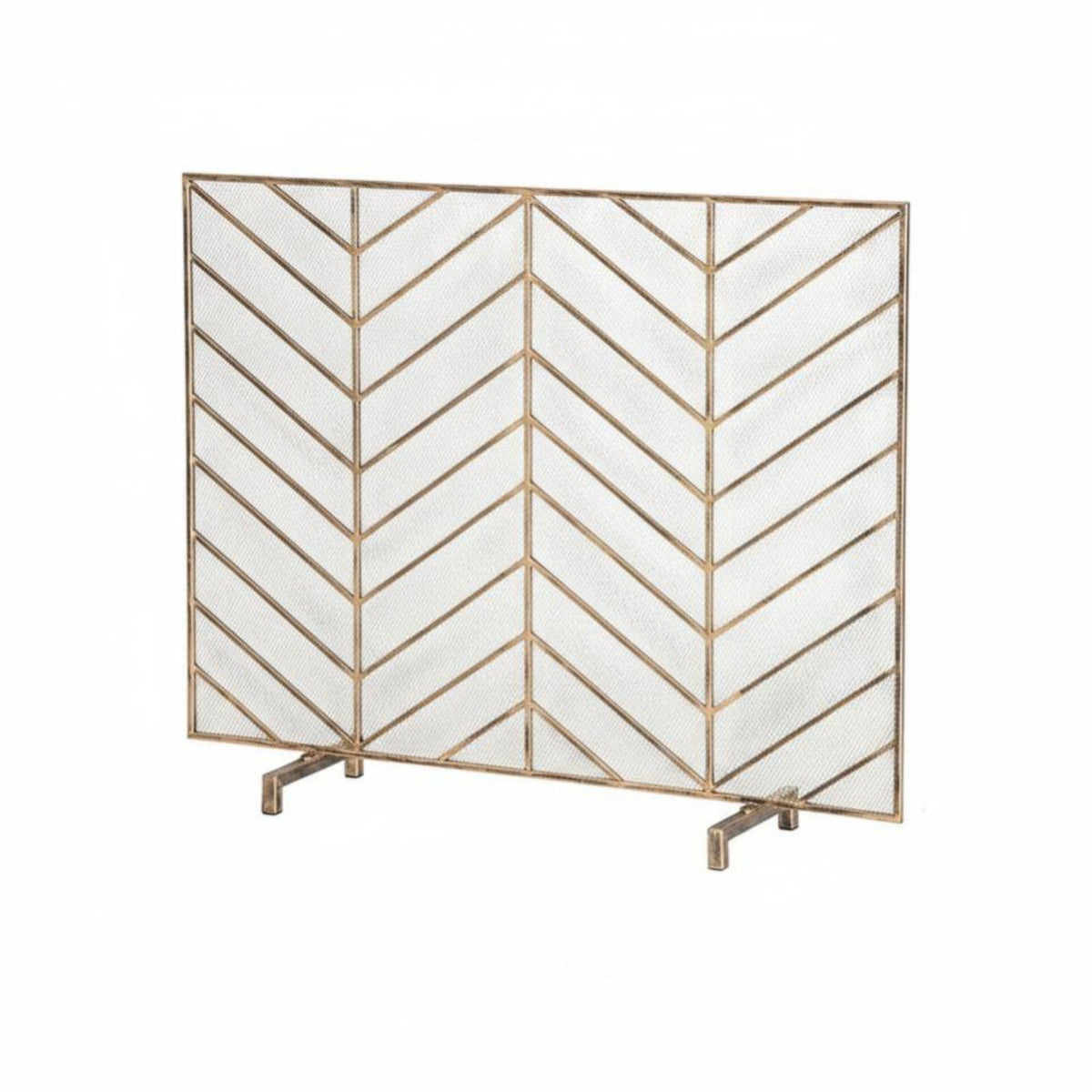 Freestanding Fire Screen Minimalist Design Freestanding Mesh Screen for Families