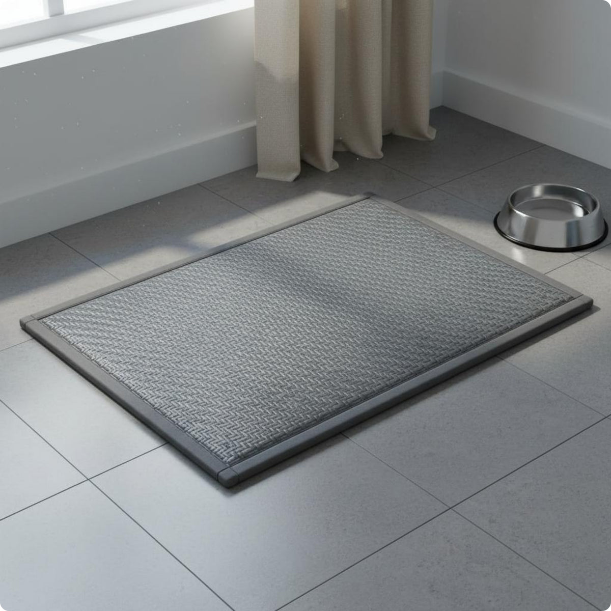 Cooling Pet Mat Easy to Clean Woven Pet Mat Breathable for Cats, Indoor