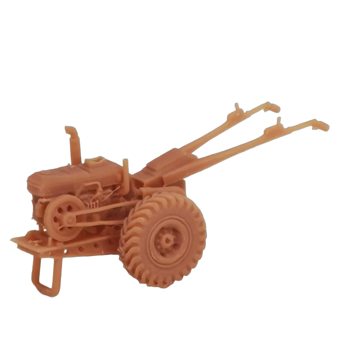 Detailed Unpainted Tractor Model Exposed Engine Resin Tractor Display Piece for Collectors
