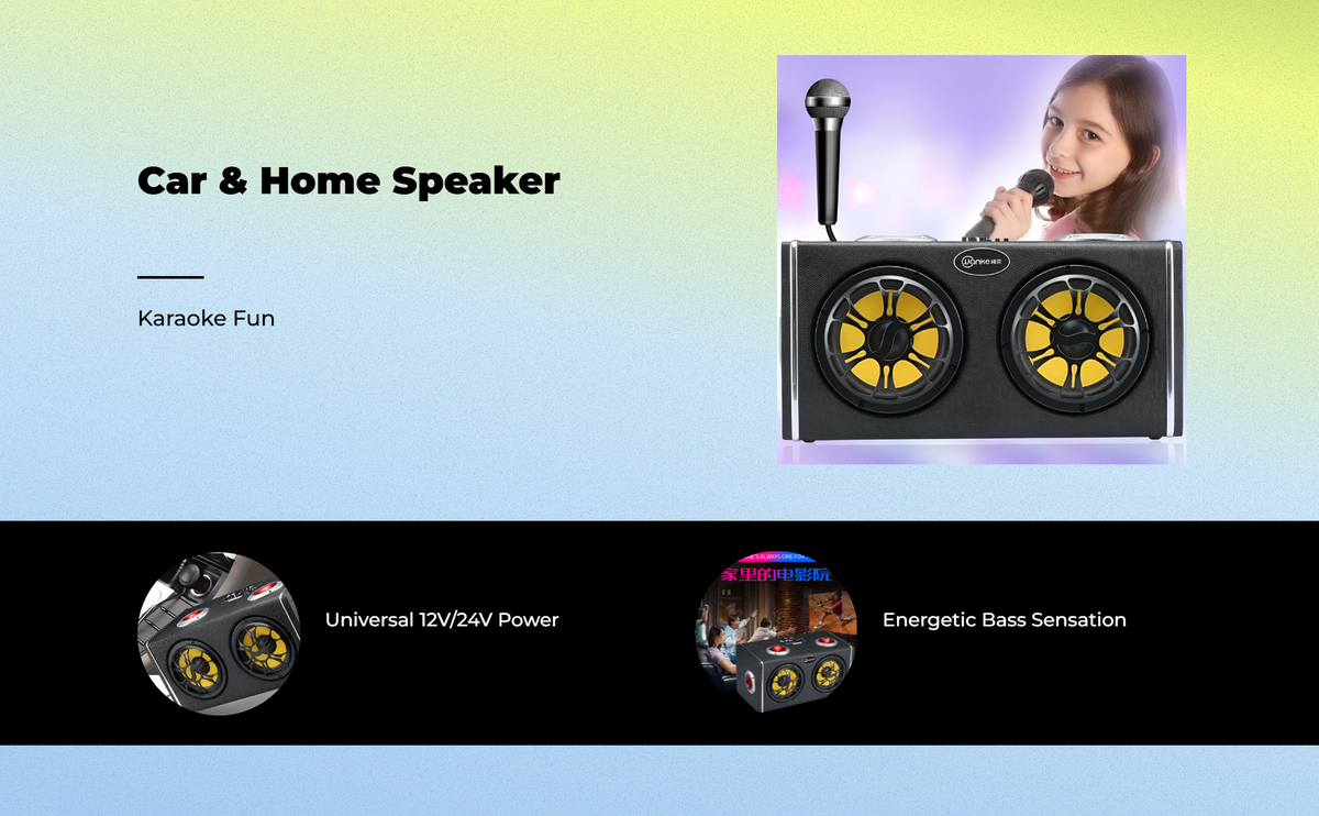 Portable car subwoofer