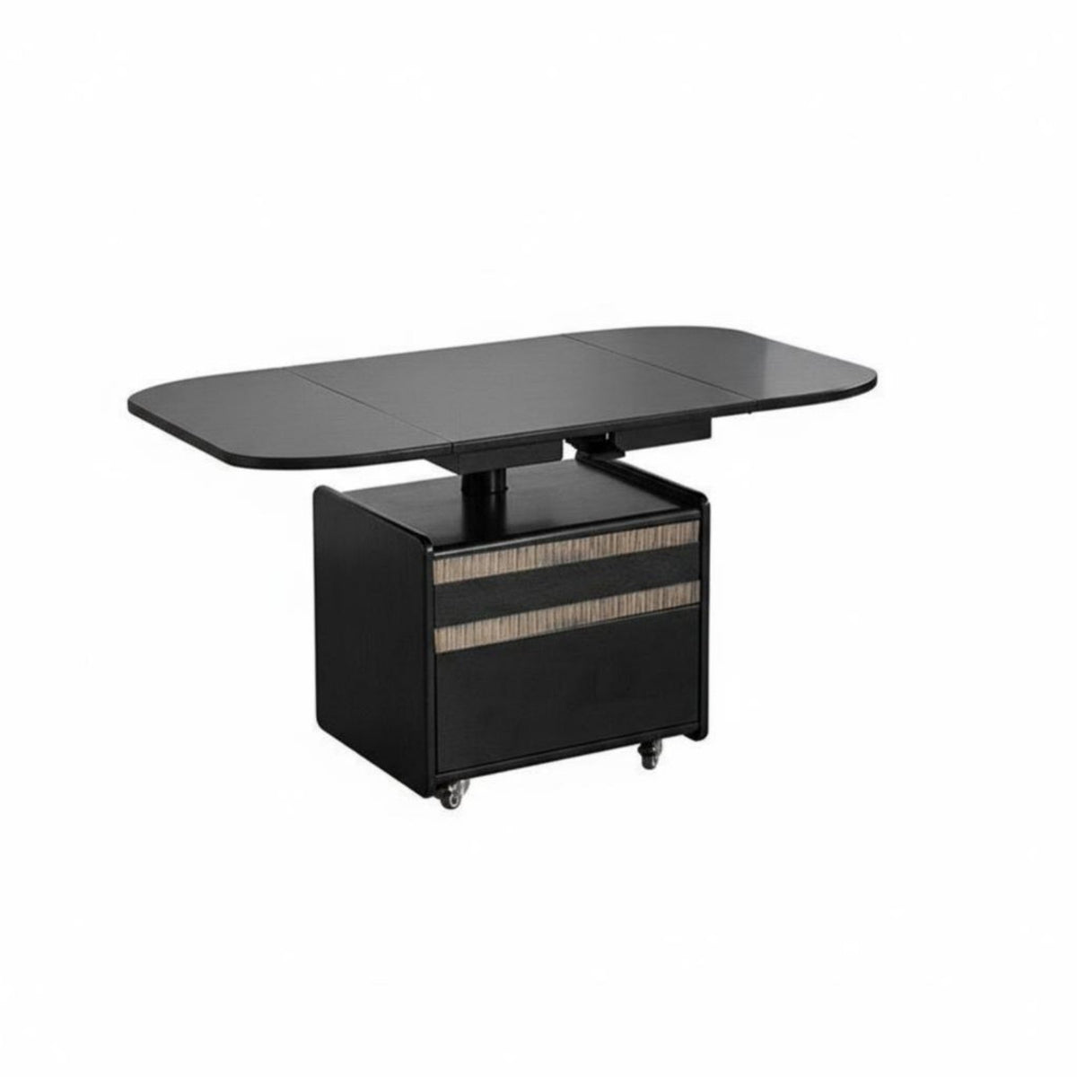 elevateTop Coffee Table Space-Saving Living Room Furnishing Hidden Storage Rounded Corners for Renters, Home Office