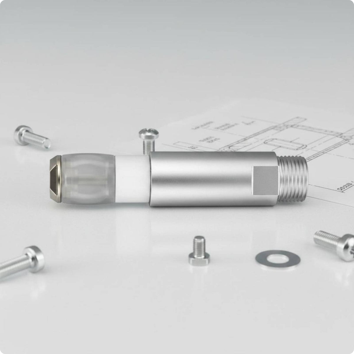 Air Bladder Clamp Precision Threading Expanding Collet Aluminum Alloy Body