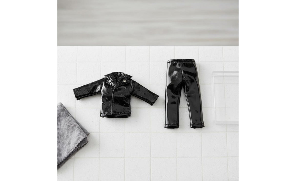 OB11 Doll Clothes Set Cool Look Miniature Biker Jacket Pants for Hobbyists