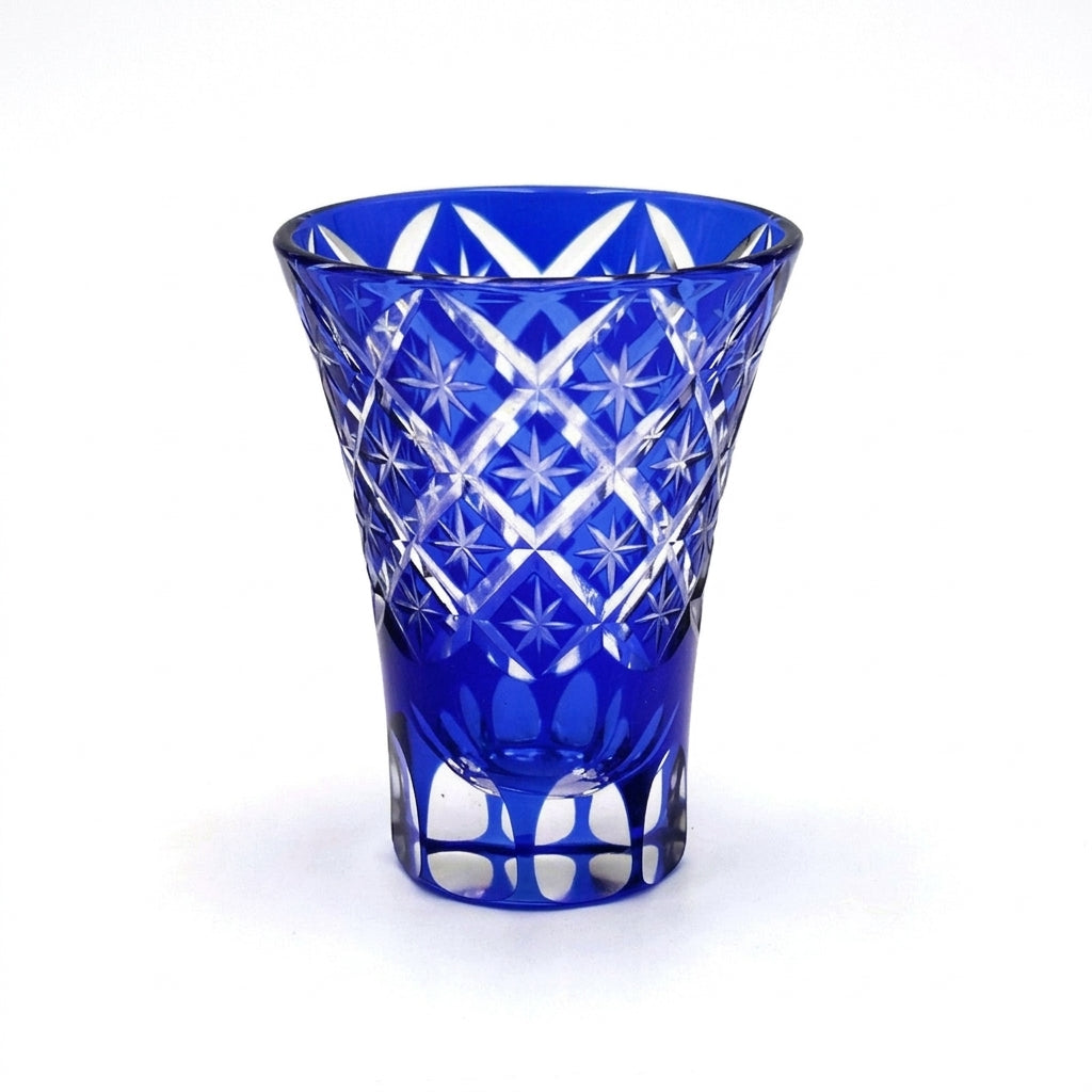 Kiriko-style Crystal Glass Shot Glass