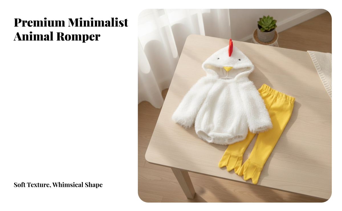 Adorable Chicken Romper with Pants