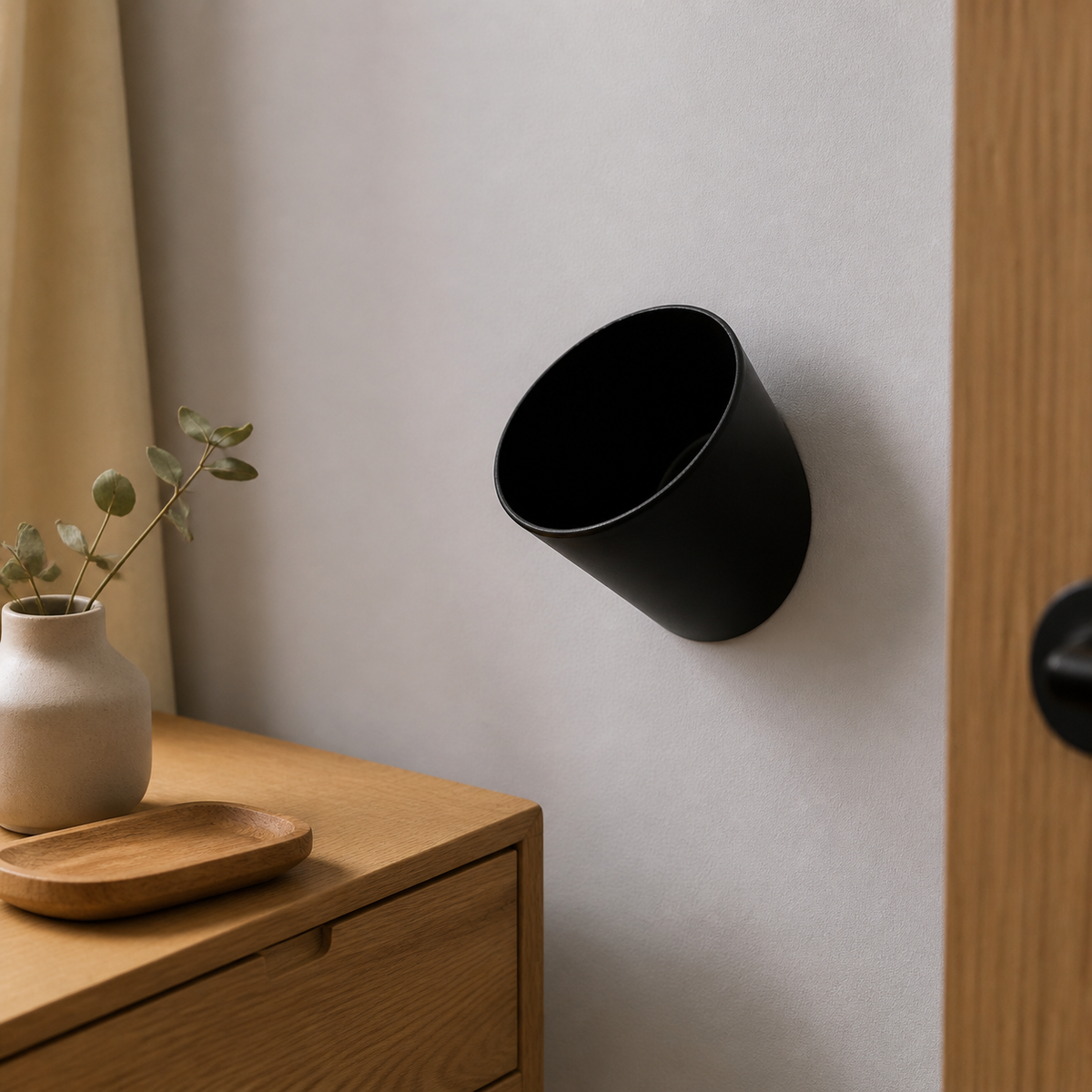 Individual Wall Storage Cups, Small Item Holder for Kitchen, Minimalist PP Key Holder, 1L Capacity, 32g