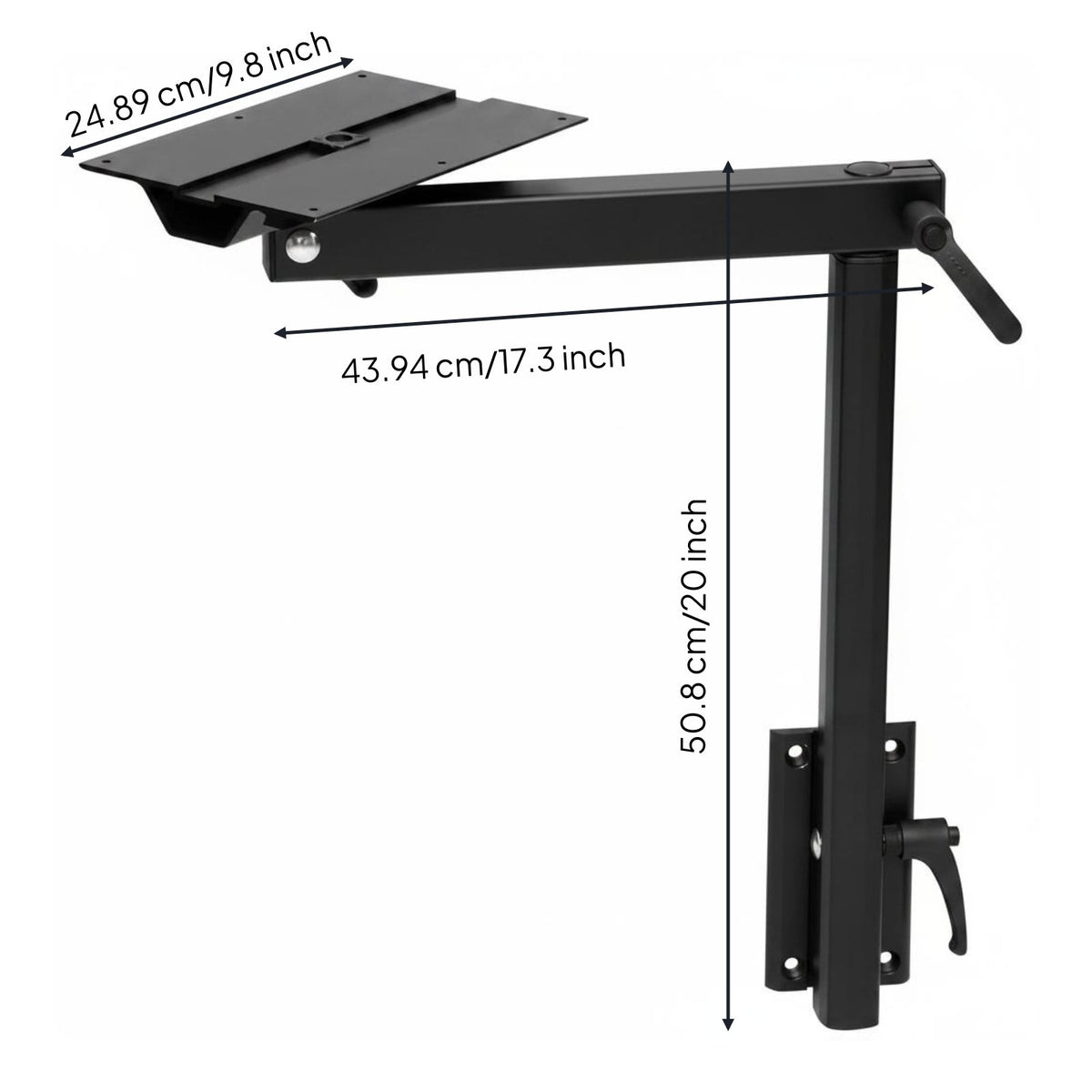 RV Table Leg Sturdy Metal Removable Table Leg Heavy Duty Furniture Hardware for Boat
