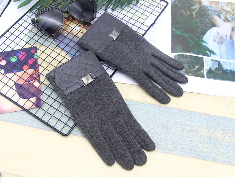 Men's Winter Touchscreen Gloves - Warm Fleece Lined Cotton for Driving & Sports