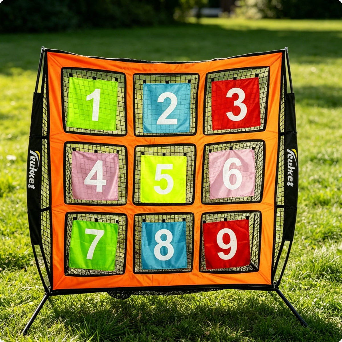 9-Hole Target Net Training Aid Disc Golf Practice Target Long-Lasting