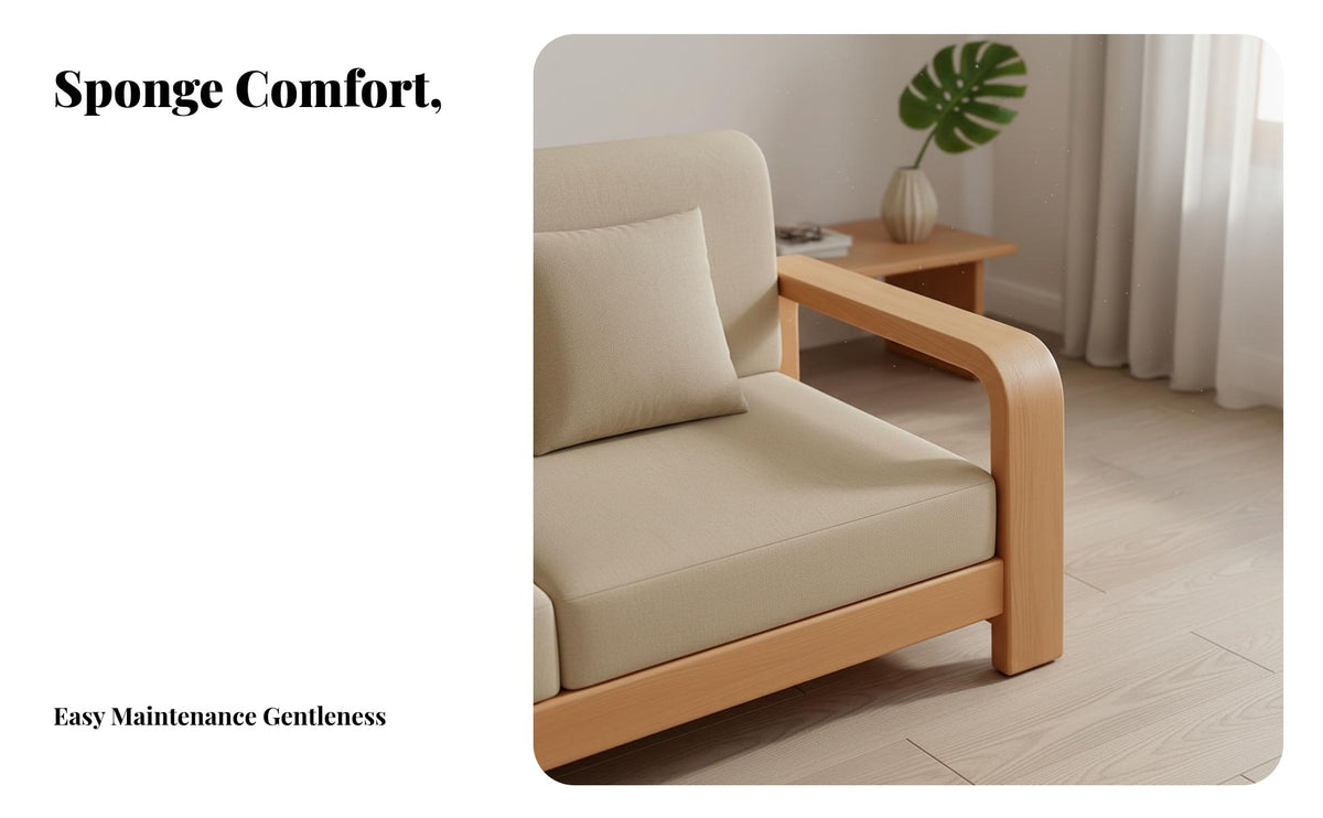 Sectional Sofa with Storage Armrest Minimalist and Aesthetic Living Room Furniture Space-Saving Couch for Small Apartment Dwellers, Young Adults, Home