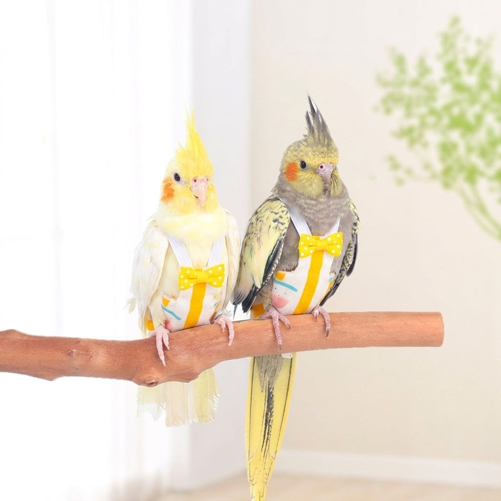 Parrot Nappy Bird Diaper Waste Bag, Paper Bird Nappy for Parakeet Cockatiel, Adjustable Bird Training and Hygiene Droppings Catcher Accessory